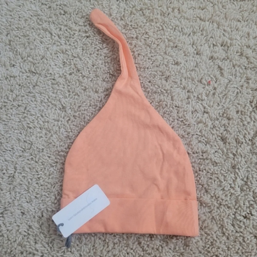 NWT Monica + Andy Organic Cotton Hat & Shirt Set 3-6 months Citrus Girl Summer